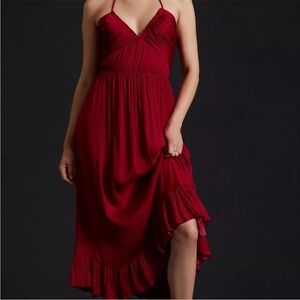 Elegant Red Maxi Dress